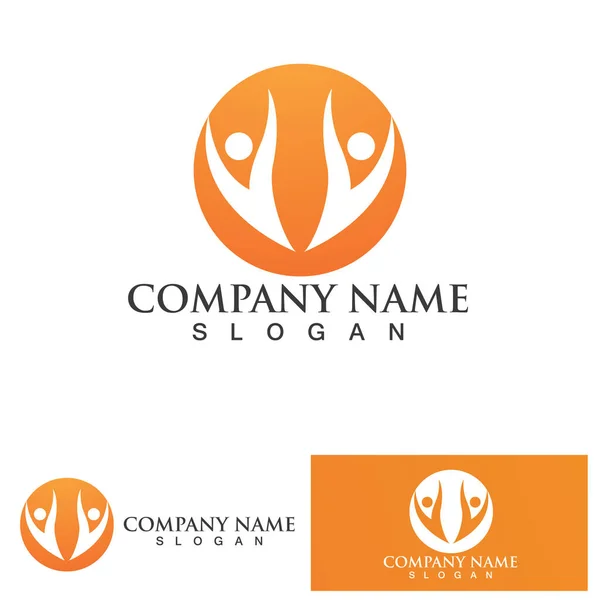 Homme Affaires Succès Logo Vecteur — Image vectorielle