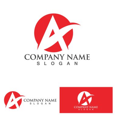 Bir Harf Logo Şablonu vektör illüstrasyon tasarımı