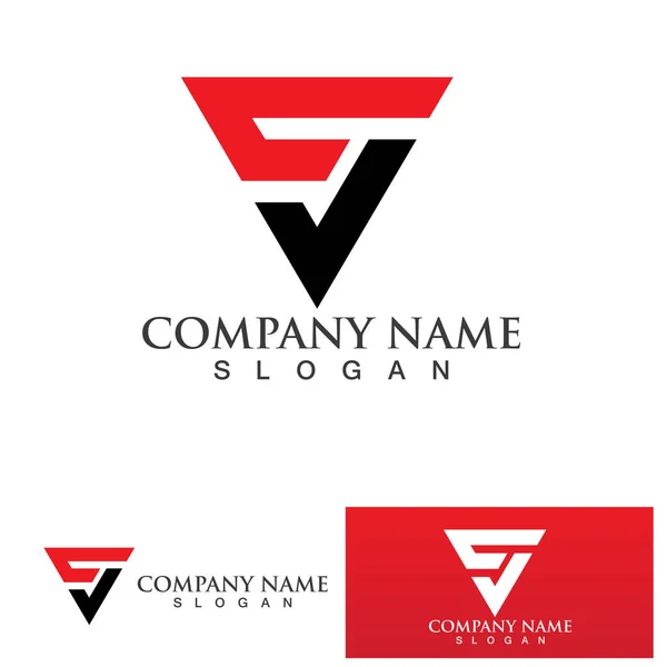 Brief Logo Design Vektor Unternehmen Unternehmen — Stockvektor