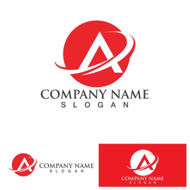 Bir Harf Logo Şablonu vektör illüstrasyon tasarımı