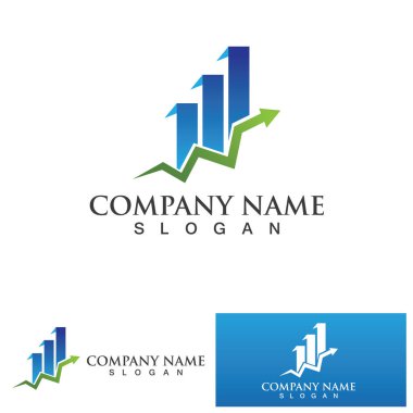 Finans Logosu şablon vektör ikonu tasarımı İş 