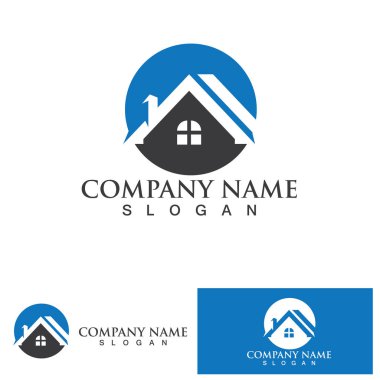 ev binalar logo ve simgeleri simgeleri templat