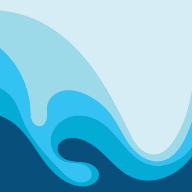 Mavi dalga Baground Duvar Kağıdı Vektörü