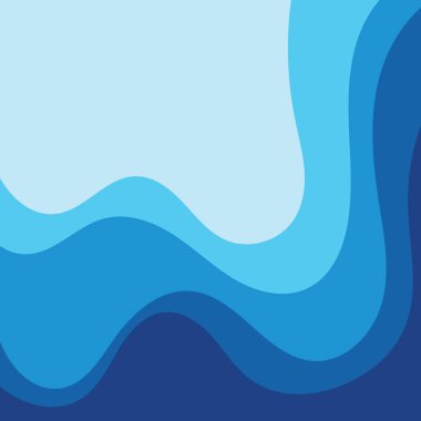 Mavi dalga Baground Duvar Kağıdı Vektörü