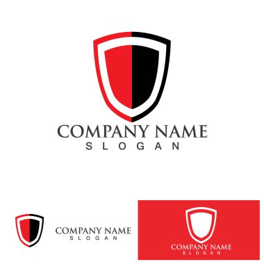 Kalkan logo tasarım vektörü, kalkan amblemi logo şablonu, logosymbol simge vektörü