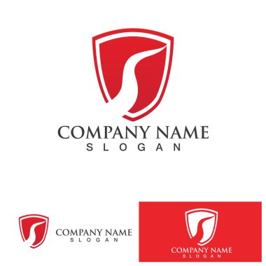 Kalkan logo tasarım vektörü, kalkan amblemi logo şablonu, logosymbol simge vektörü