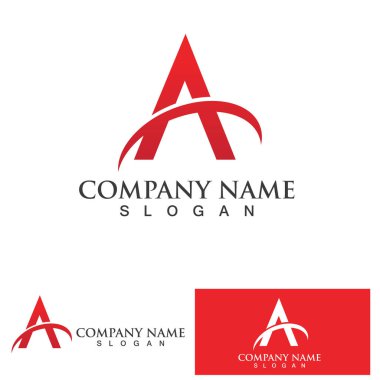 Bir Harf Logo Şablonu vektör illüstrasyon tasarımı