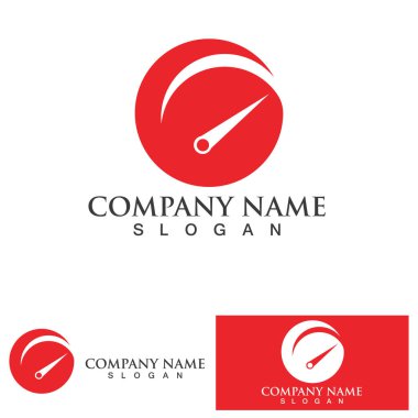 Daha Hızlı Logo Şablonu vektör çizimi tasarımı