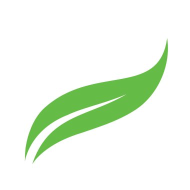 Yaprak ekolojisi doğa element vektör simgesi