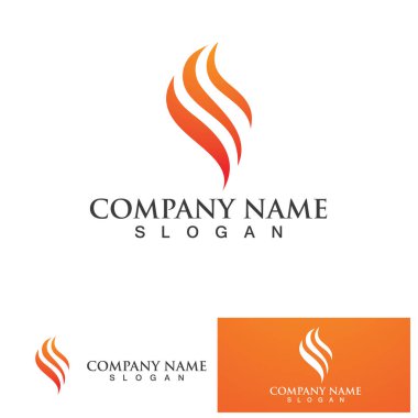 Ateş Alevi Logosu tasarım şablonu