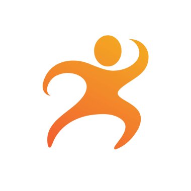 İnsanlar yıldız başarı logosu ve sembol vektörü