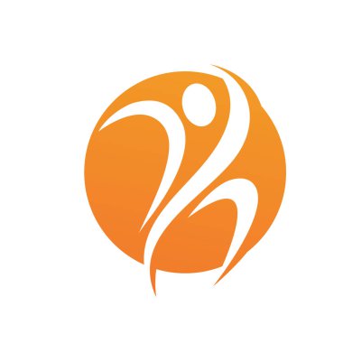 İnsanlar yıldız başarı logosu ve sembol vektörü