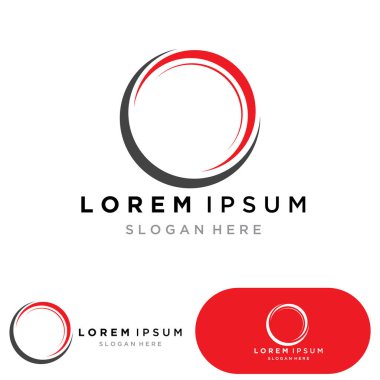 C Çemberi halka logosu Şablon ikonu tasarımı