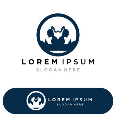 Kitap okuma logosu ve semboller şablon uygulamaları