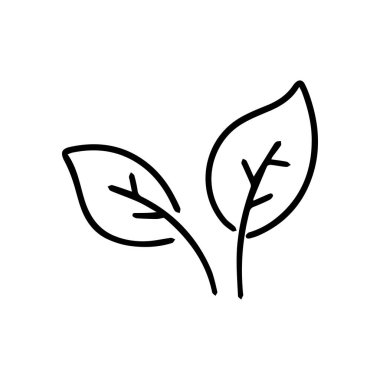 Yaprak ekolojisi doğa element vektör simgesi