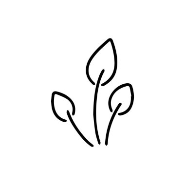 Yaprak ekolojisi doğa element vektör simgesi