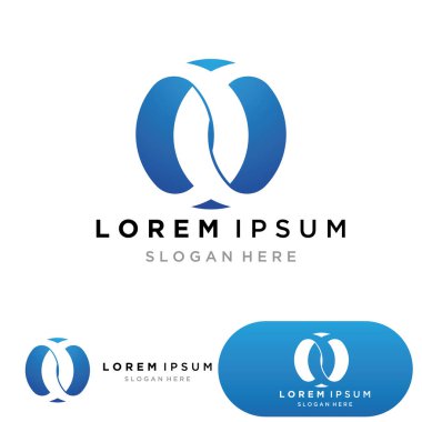 X Harfi Logo Şablonu vektör resimleme tasarımı