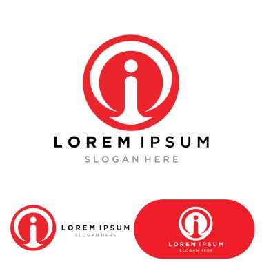 I letter logo and symbol vector