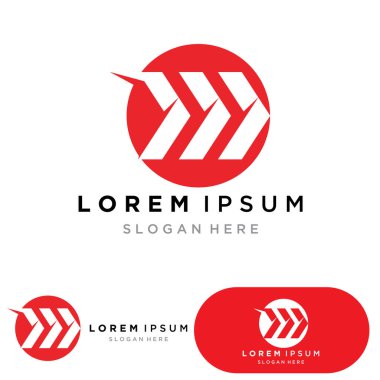 Daha Hızlı Logo Şablonu vektör çizimi tasarımı