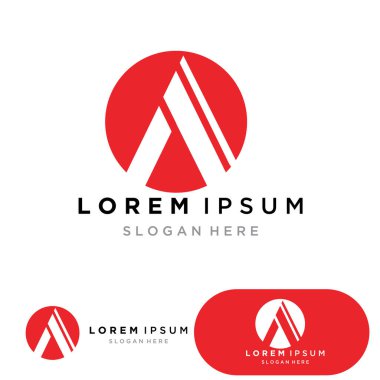 Bir Harf Logo Şablonu vektör illüstrasyon tasarımı