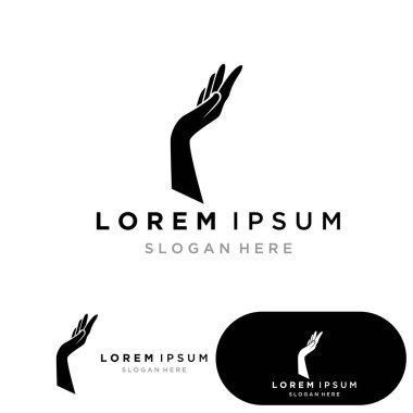 El bakım logosu ve sembol vektör şablonu