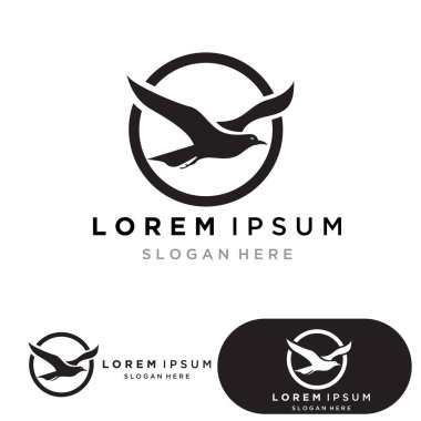 Kuş Logosu Şablonu vektör sembolü