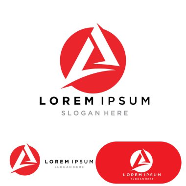 Bir Harf Logo Şablonu vektör illüstrasyon tasarımı