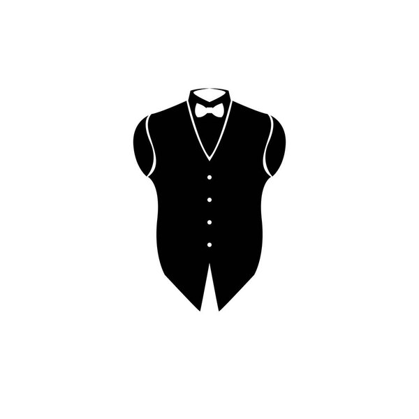 suit bow tie vector design 