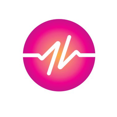 Ses dalgaları logo vektör çizim şablonu