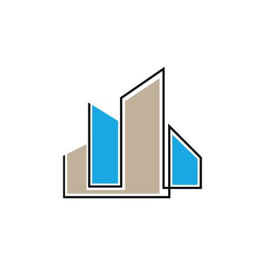 ev binalar logo ve simgeleri simgeleri templat