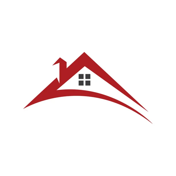 家庭建筑徽标和符号图标模板 — 图库矢量图片