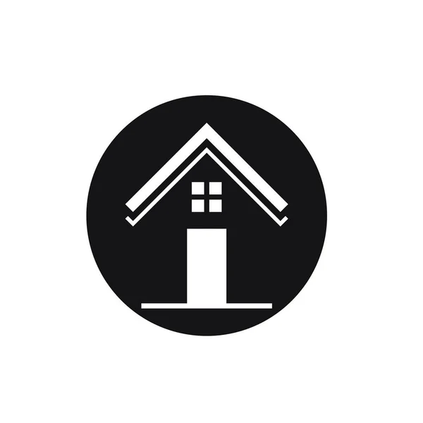 Casa Edifícios Logotipo Símbolos Ícones Modelo —  Vetores de Stock