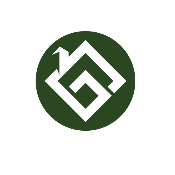 Casa Edificios Logotipo Símbolos Iconos Templat — Archivo Imágenes Vectoriales