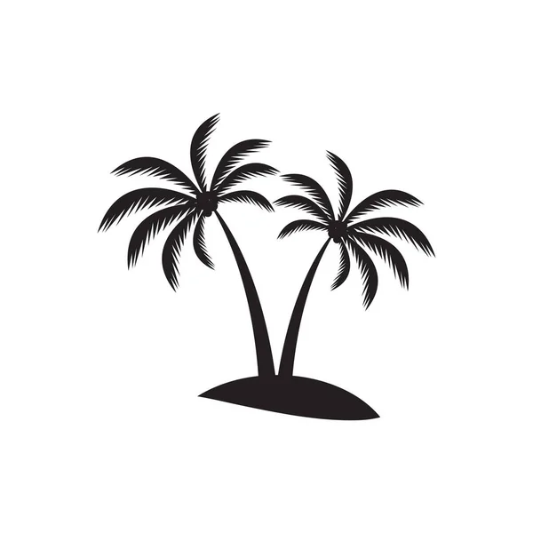 Modello Disegno Illustrazione Tropicale Dell Isola — Vettoriale Stock