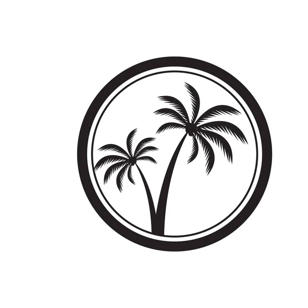 Modelo Design Ilustração Ilha Tropical — Vetor de Stock