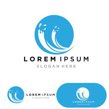 Su logosunu ve sembol vektörünü boşalt