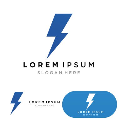 Şimşek logosu ve sembol vektörü