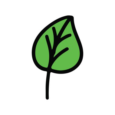 Yaprak ekolojisi doğa element vektör simgesi