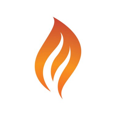 Ateş Logosu Ateş Şablonu Clipart Sembol Simgesi Vektörü 