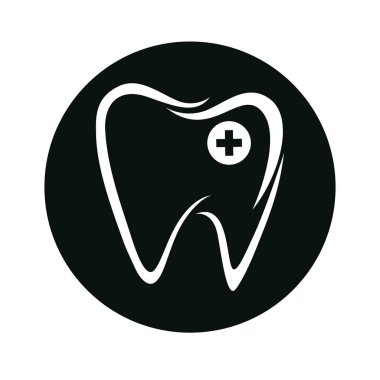 Diş Logosu Tasarım Vektör Şablonu. Yaratıcı Dişçi Logosu. Diş Kliniği Vektör Logosu.