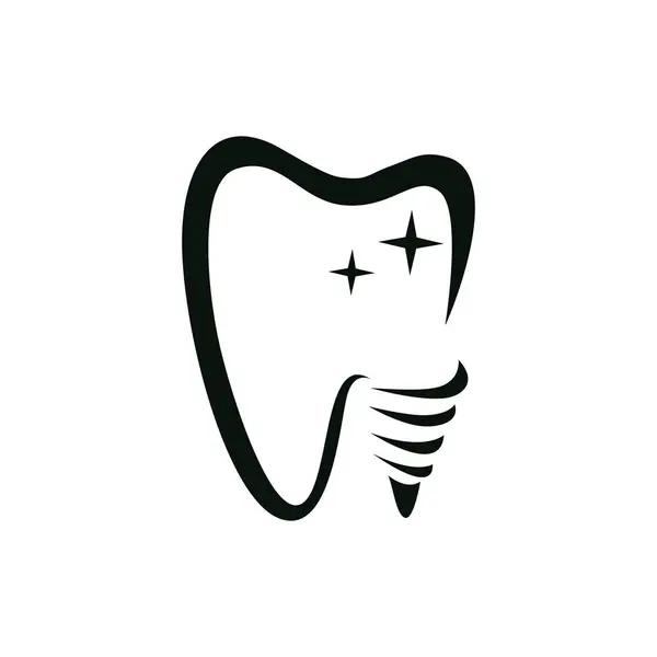 Dental Logo Design Vector Template Creative Dentist Logo 치과용 벡터로 — 스톡 벡터