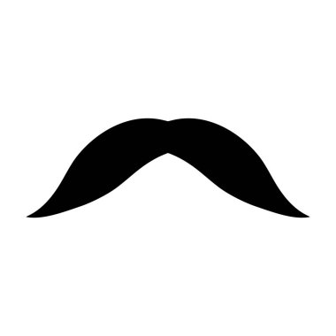 Bıyık Vektörü simgesi logo ögesi 