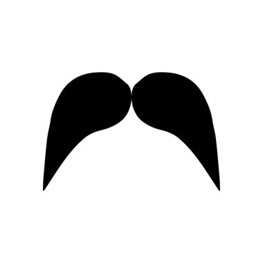 Bıyık Vektörü simgesi logo ögesi 