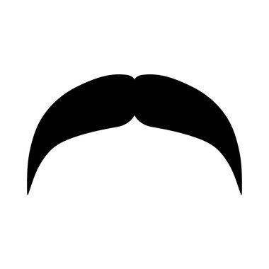 Bıyık Vektörü simgesi logo ögesi 