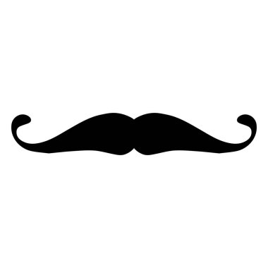 Bıyık Vektörü simgesi logo ögesi 