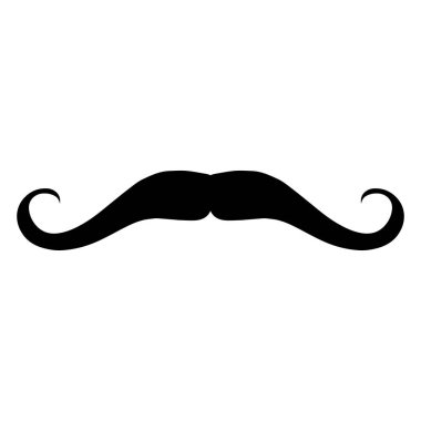 Bıyık Vektörü simgesi logo ögesi 