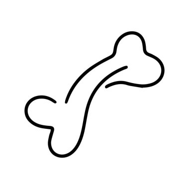 Köpek şablonu logosu için kemik