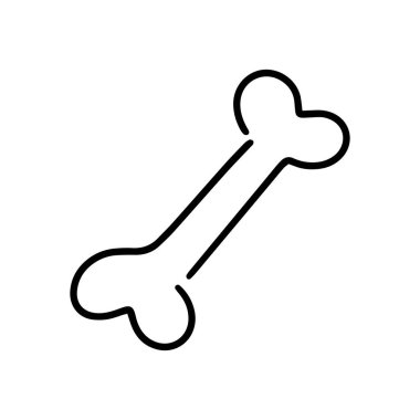 Köpek şablonu logosu için kemik