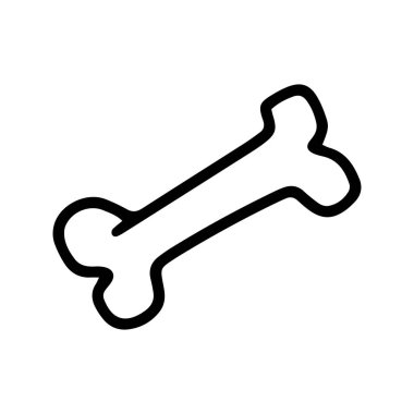 Köpek şablonu logosu için kemik