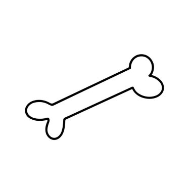 Köpek şablonu logosu için kemik